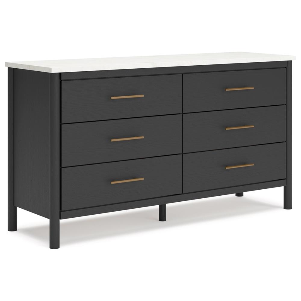 Signature Design by Ashley - Cadmori Six Drawer Dresser in Black - B2616-231 veiw 1
