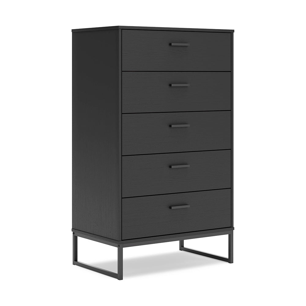 Signature Design by Ashley - Socalle Five Drawer Chest in Black - EB1865-245 view 1