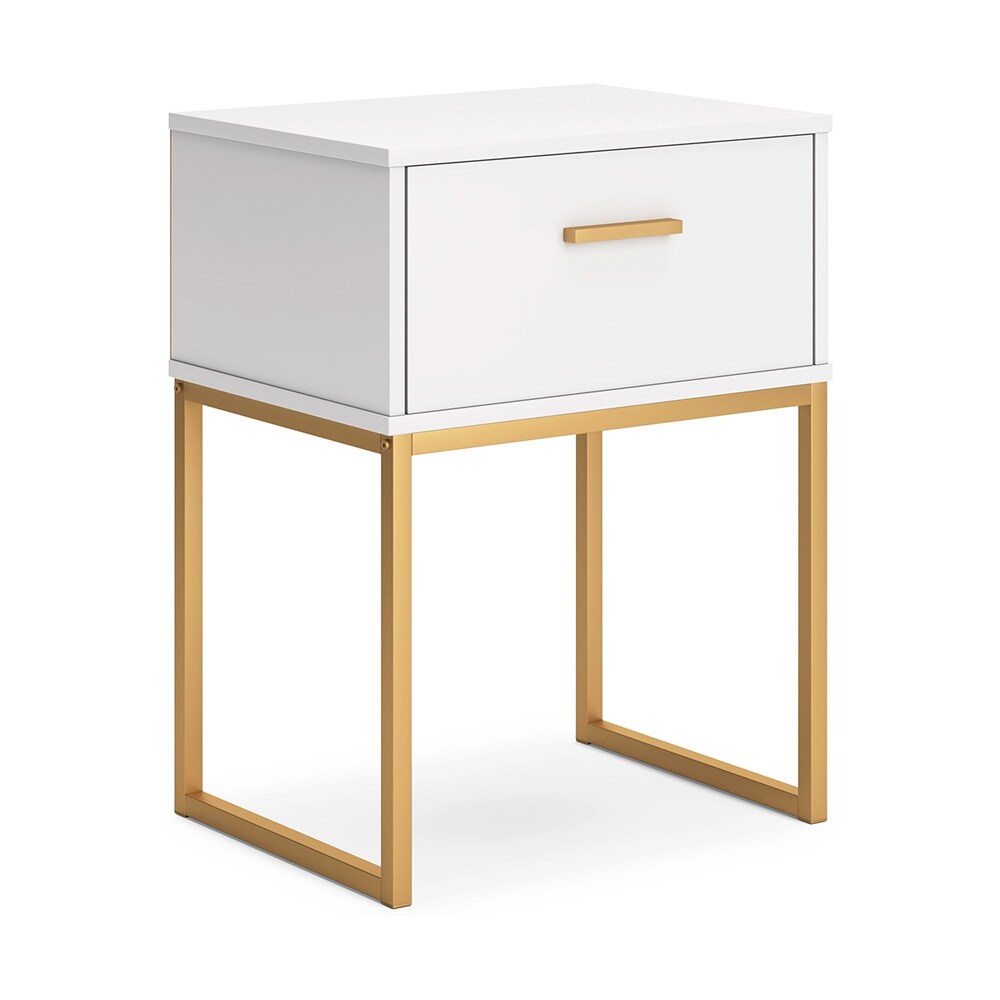 Signature Design by Ashley - Socalle One Drawer Night Stand in White - EB1867-291 veiw 1