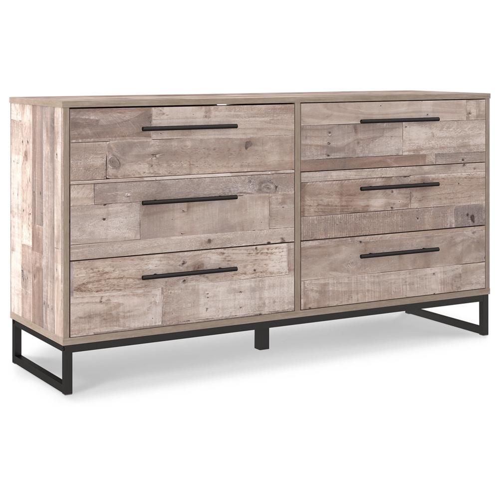 Signature Design by Ashley - Neilsville Six Drawer Dresser in Brown/Beige - EB2320-231 veiw 1