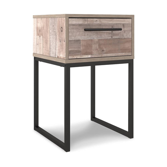 Signature Design by Ashley - Neilsville One Drawer Night Stand in Brown/Beige - EB2320-291 veiw 1