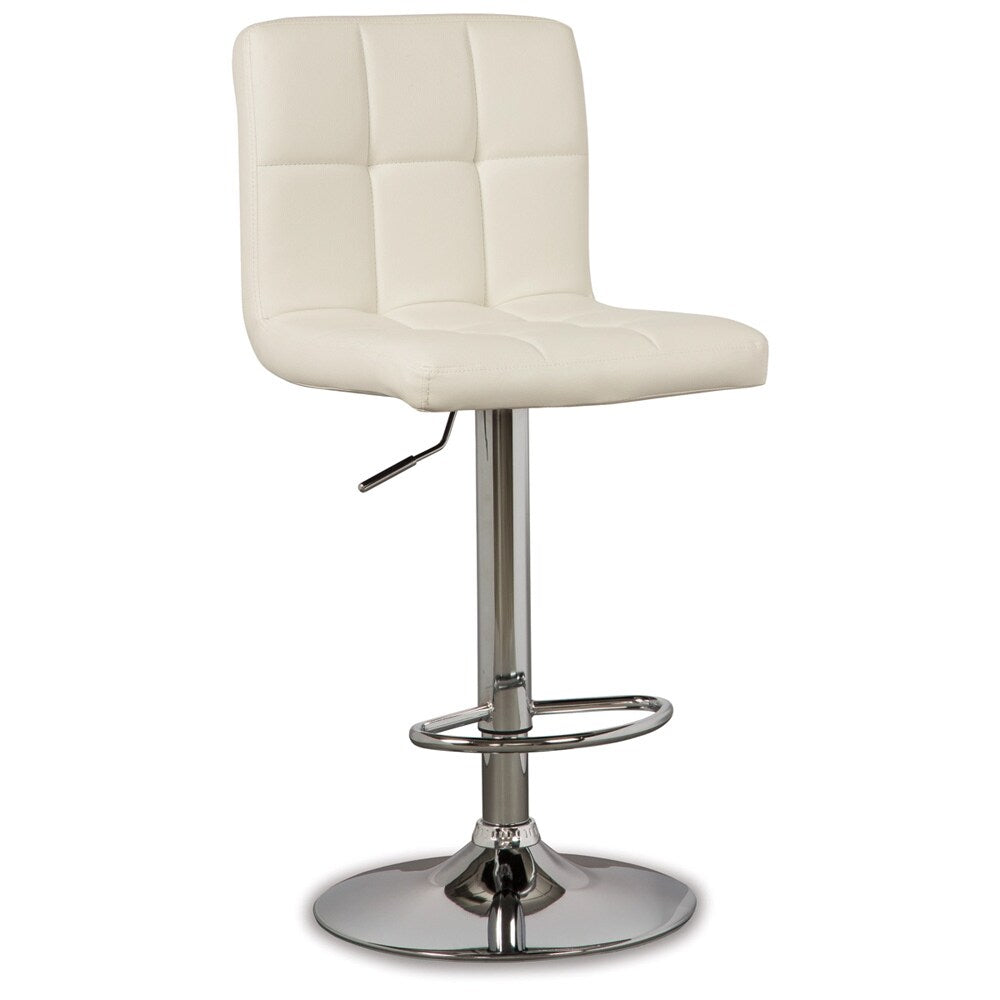 Signature Design by Ashley - Bellatier Uph Swivel Barstool (Set Of 2) in Bone - D120-230 veiw 1