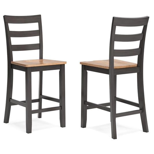 Signature Design by Ashley - Gesthaven Barstool (Set Of 2) in Natural/Brown - D396-124 veiw 1