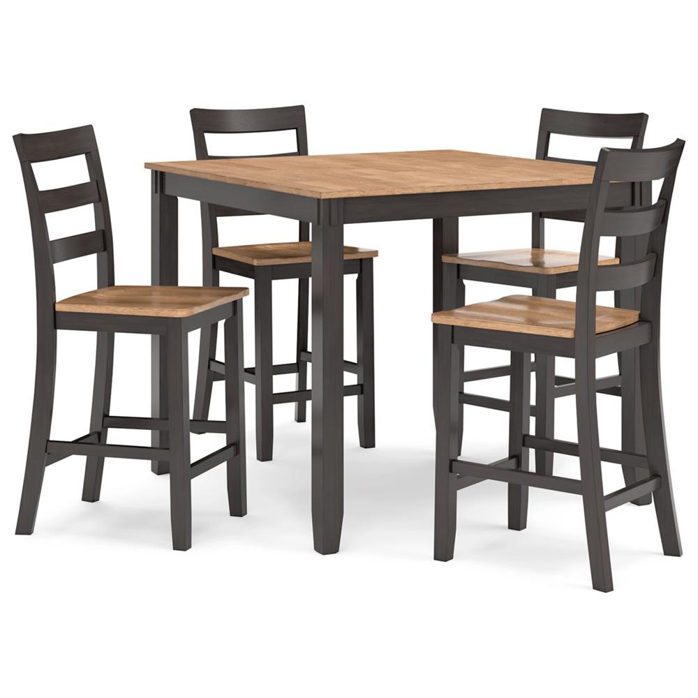 Signature Design by Ashley - Gesthaven Drm Counter Table (Set of 5) in Natural/Brown - D396-223 veiw 1