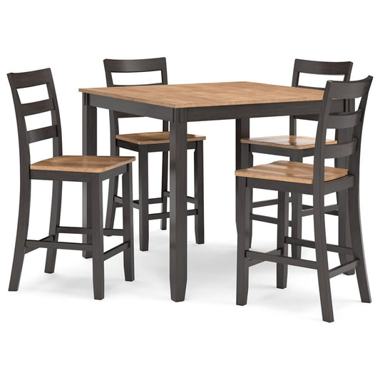 Signature Design by Ashley - Gesthaven Drm Counter Table (Set of 5) in Natural/Brown - D396-223 veiw 1