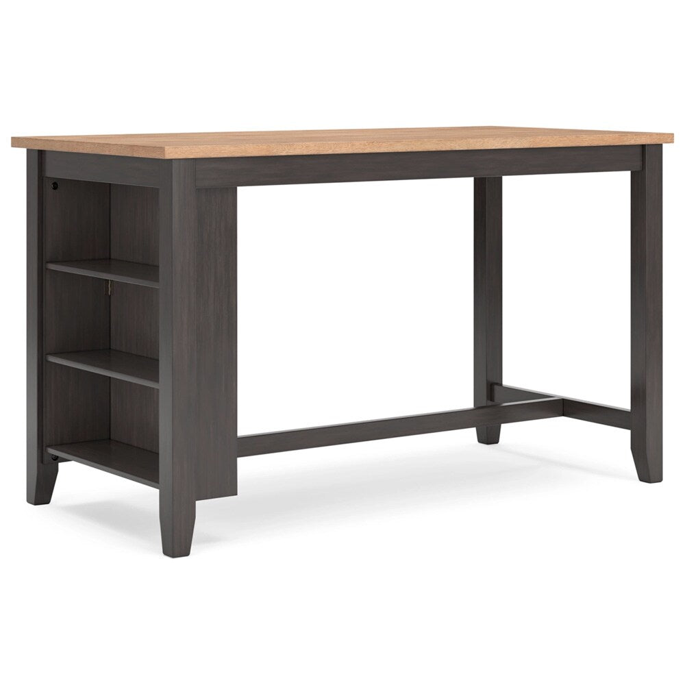 Signature Design by Ashley - Gesthaven Rect Dining Room Counter Table in Natural/Brown - D396-13 veiw 1