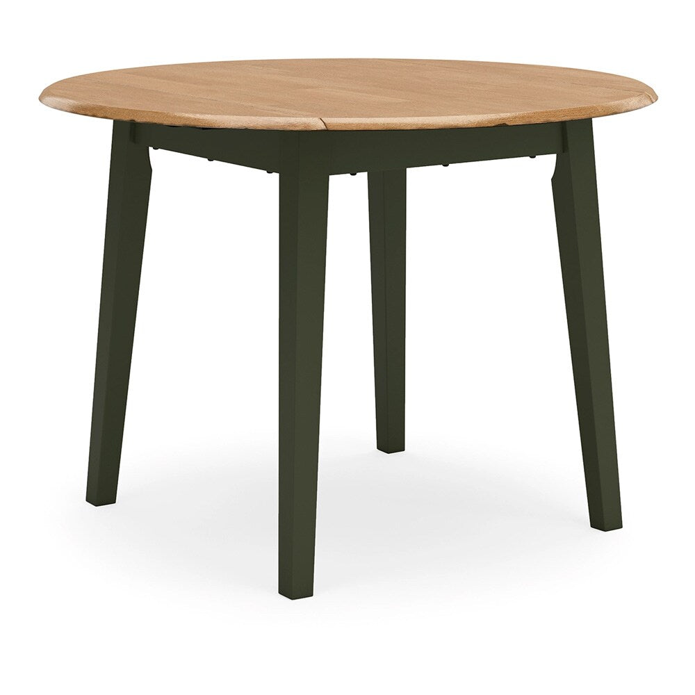 Signature Design by Ashley - Gesthaven Round Drm Drop Leaf Table in Natural/Green - D401-15 veiw 1