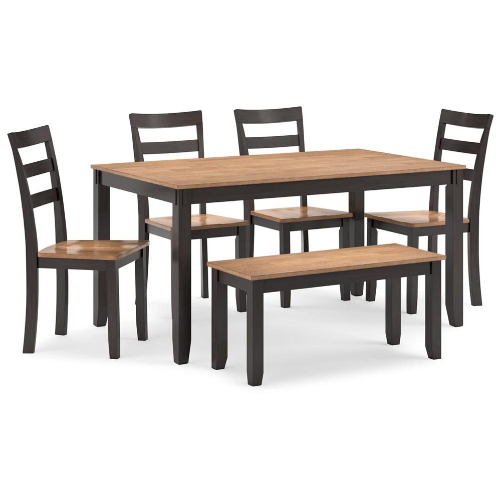 Signature Design by Ashley - Gesthaven Dining Room Table (Set of 6) in Natural/Brown - D396-325 veiw 1