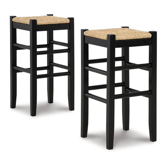 Signature Design by Ashley - Mirimyn Bar Height Bar Stool (Set Of 2) in Black - D508-130 veiw 1
