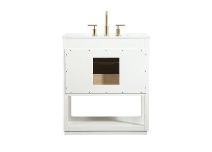 Elegant Furniture & Lighting - Larkin 30 inch Single bathroom vanity in white - VF19230WH veiw 8