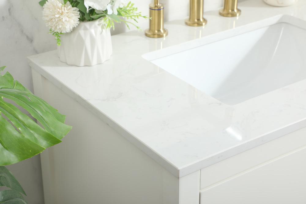 Elegant Furniture & Lighting - Larkin 30 inch Single bathroom vanity in white - VF19230WH veiw 12