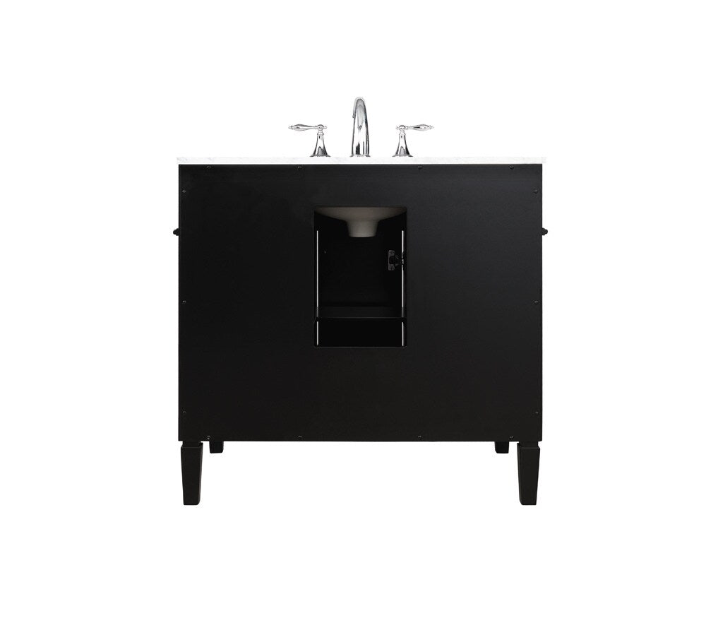 Elegant Furniture & Lighting - Park Avenue 36 inch Single bathroom vanity in Black - VF12536BK veiw 8