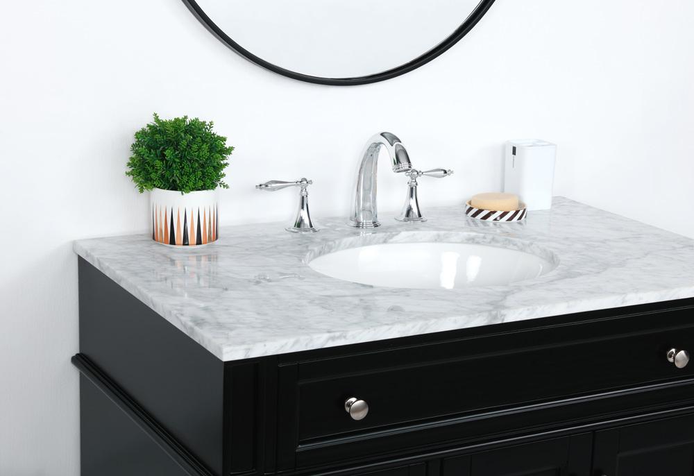 Elegant Furniture & Lighting - Park Avenue 36 inch Single bathroom vanity in Black - VF12536BK veiw 12