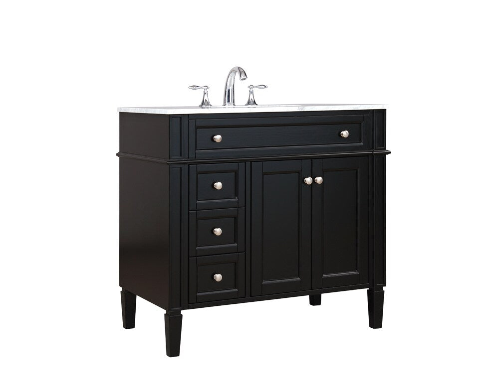 Elegant Furniture & Lighting - Park Avenue 36 inch Single bathroom vanity in Black - VF12536BK veiw 14