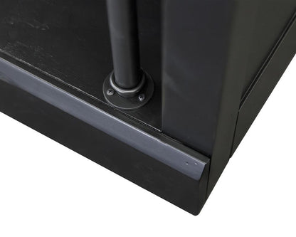 Martin Furniture - Toulouse Three 8 Tall Bookcase Wall With Fireplace and Ladder In Black - IMTE4094FPKIT3 veiw 9