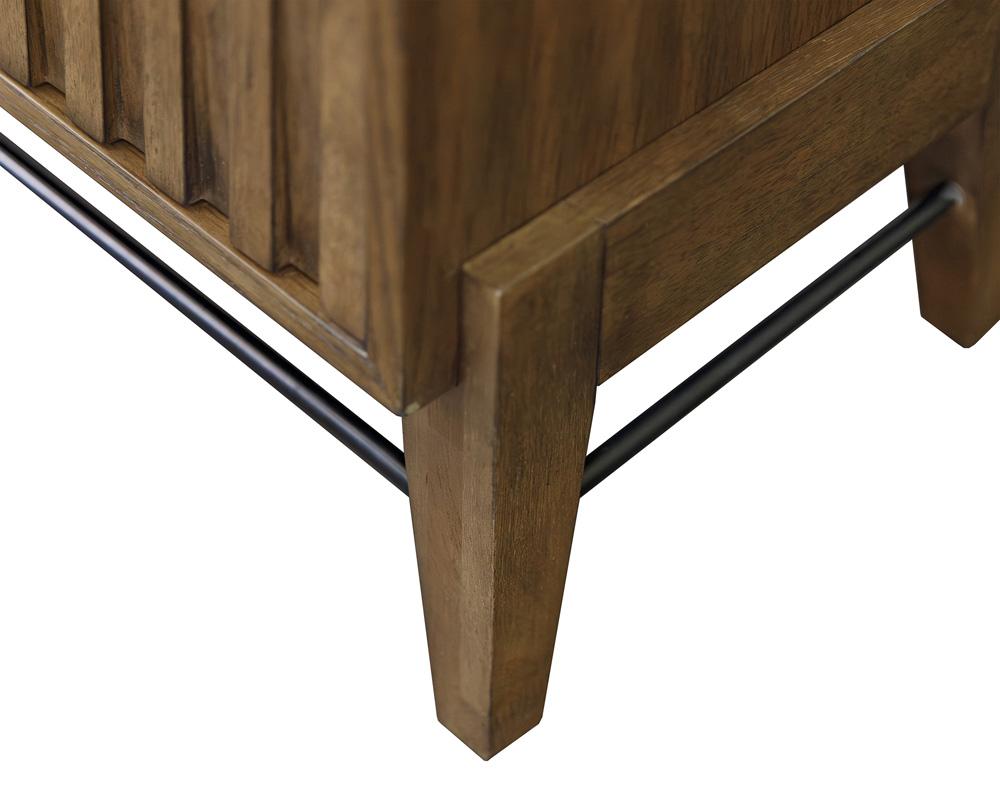 Martin Furniture - Delray 81 in Mid-century Modern Fireplace Console In Brown - IMDY380FP veiw 7
