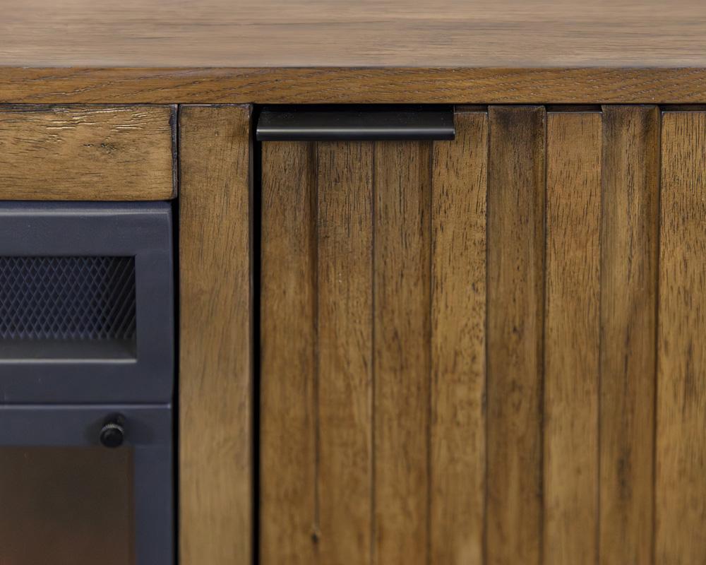 Martin Furniture - Delray 81 in Mid-century Modern Fireplace Console In Brown - IMDY380FP veiw 9
