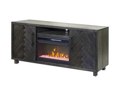 Martin Furniture - Palisades 67in Fireplace Console In Dark Gray - IMPA370FPC veiw 1