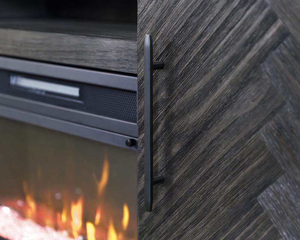 Martin Furniture - Palisades 67in Fireplace Console In Dark Gray - IMPA370FPC veiw 4