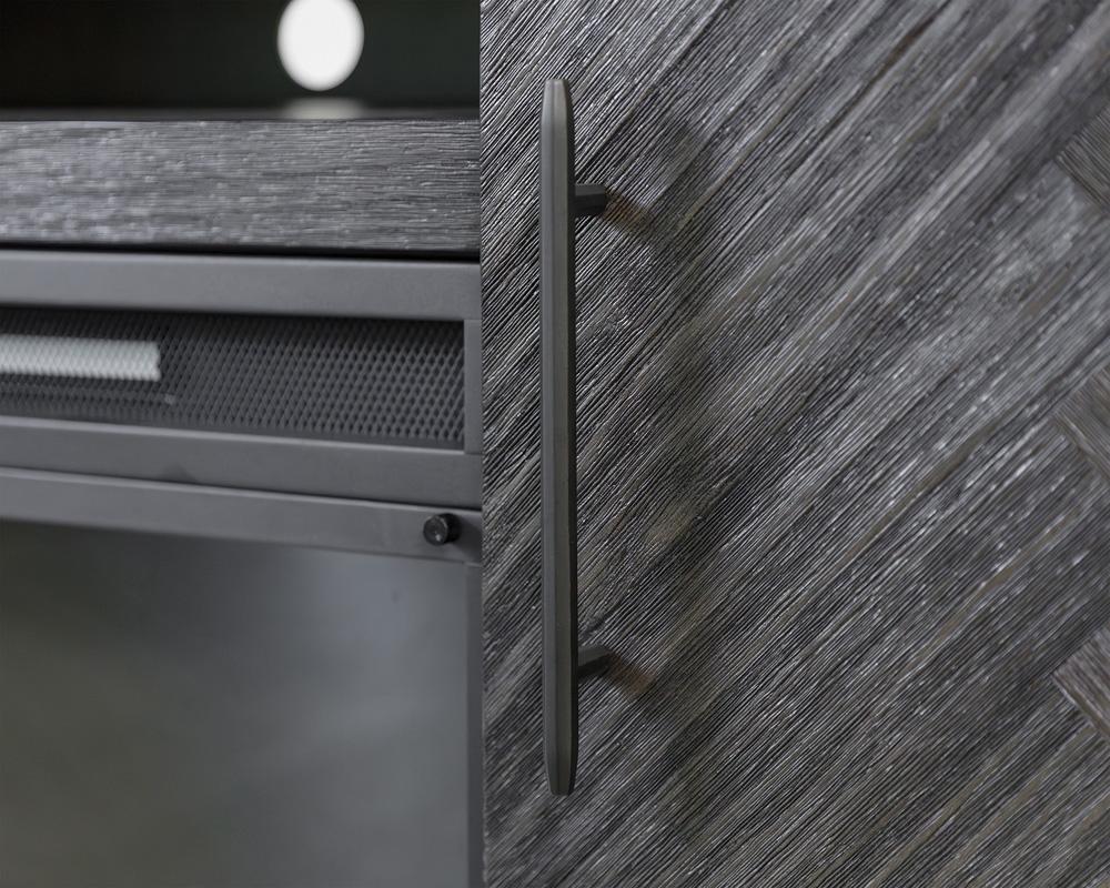 Martin Furniture - Palisades 67in Fireplace Console In Dark Gray - IMPA370FPC veiw 5