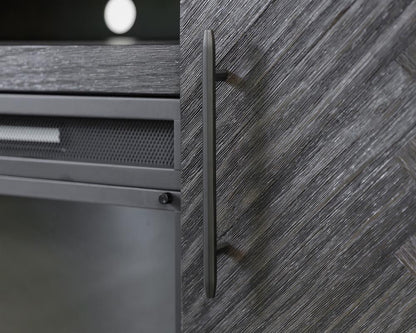 Martin Furniture - Palisades 67in Fireplace Console In Dark Gray - IMPA370FPC veiw 5