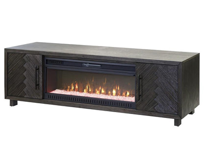 Martin Furniture - Palisades 80in Fireplace Console In Dark Gray - IMPA380FPC veiw 1