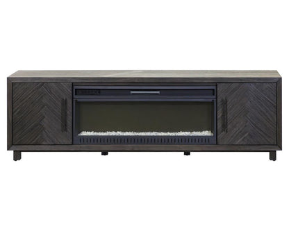 Martin Furniture - Palisades 80in Fireplace Console In Dark Gray - IMPA380FPC veiw 2