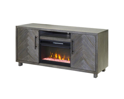 Martin Furniture - Palisades 67in Fireplace Console In Gray - IMPA370FP veiw 1
