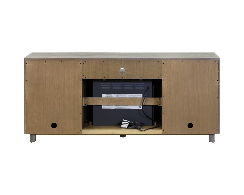 Martin Furniture - Palisades 67in Fireplace Console In Gray - IMPA370FP veiw 3