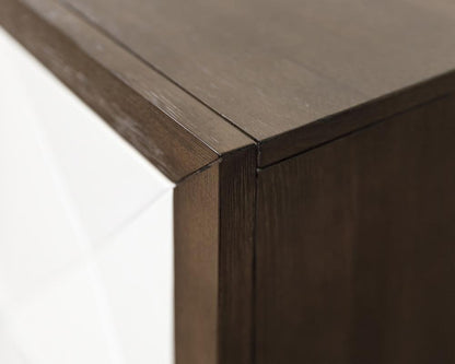 Martin Furniture - Stellar Modern Wood 65in Fireplace Console with with doors In Brown - IMSL360FP veiw 6