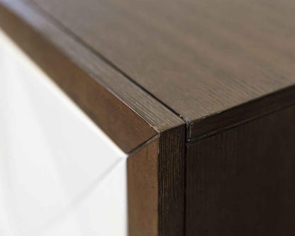 Martin Furniture - Stellar Modern Wood 81in Fireplace Console with with doors In Brown - IMSL380FP veiw 8