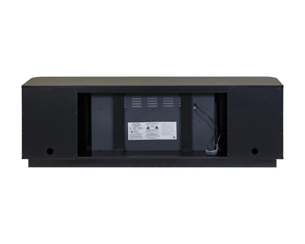 Martin Furniture - Uptown Modern 76in Fireplace Console In Black - IMUP370FPB veiw 4