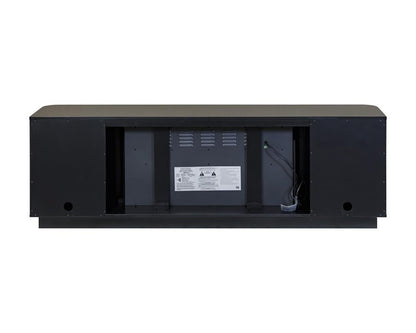 Martin Furniture - Uptown Modern 76in Fireplace Console In Black - IMUP370FPB veiw 4
