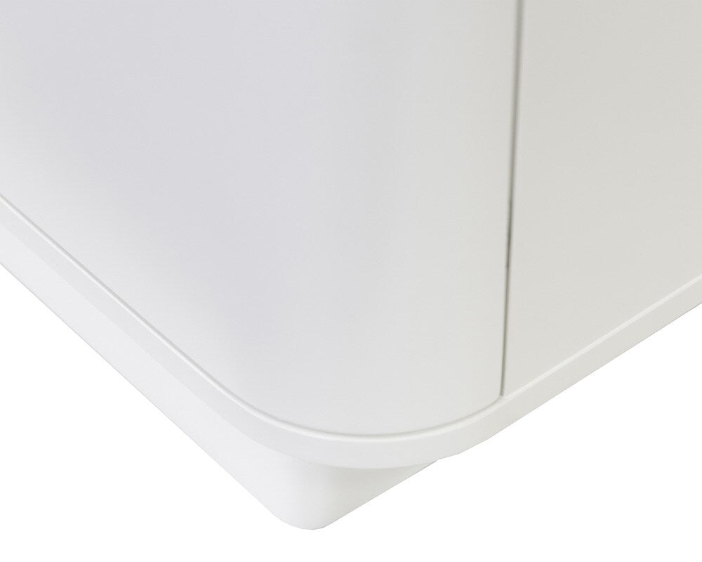 Martin Furniture - Uptown Modern 60in Fireplace Console In White - IMUP360FPW veiw 7