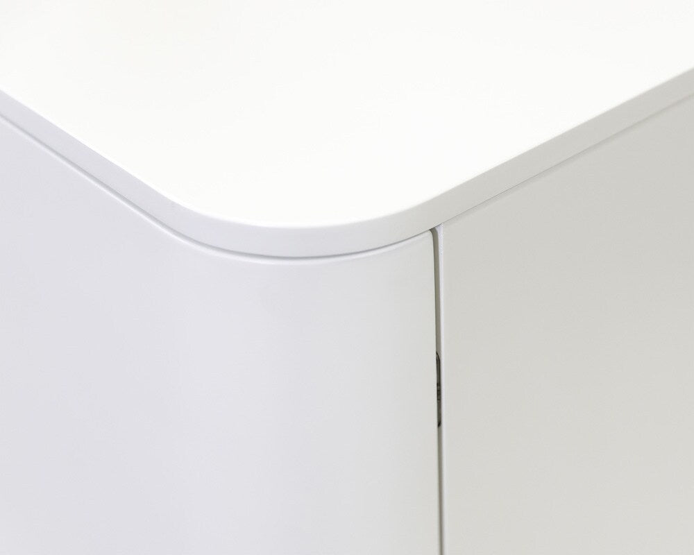 Martin Furniture - Uptown Modern 60in Fireplace Console In White - IMUP360FPW veiw 8