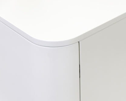 Martin Furniture - Uptown Modern 60in Fireplace Console In White - IMUP360FPW veiw 8