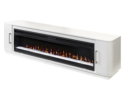 Martin Furniture - Uptown Modern 84in Fireplace Console In White - IMUP380FPW veiw 1