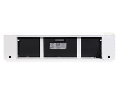Martin Furniture - Uptown Modern 96in Fireplace Console In White - IMUP396FPW veiw 4