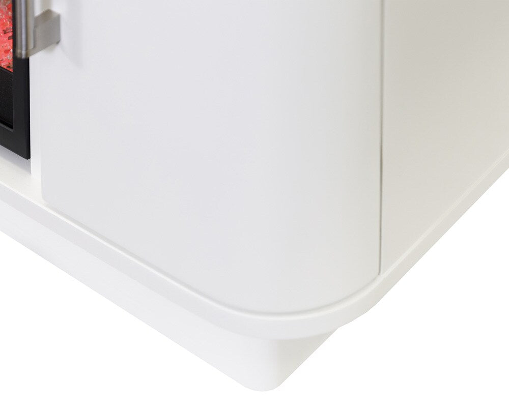 Martin Furniture - Uptown Modern 96in Fireplace Console In White - IMUP396FPW veiw 7