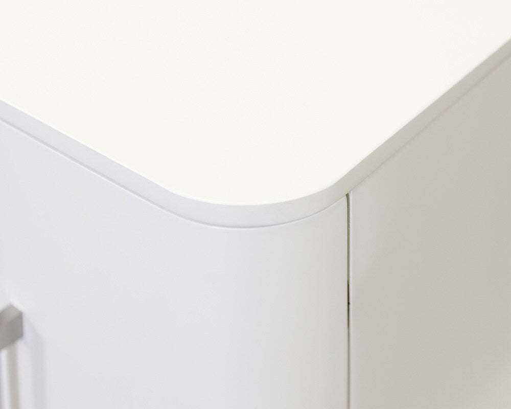 Martin Furniture - Uptown Modern 96in Fireplace Console In White - IMUP396FPW veiw 8