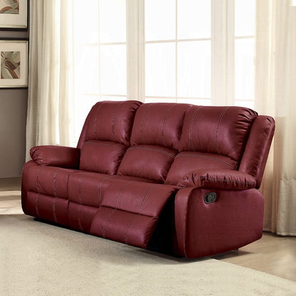 ACME Furniture - Zuriel Motion Sofa - Red Synthetic Leather - LV52150 view 2