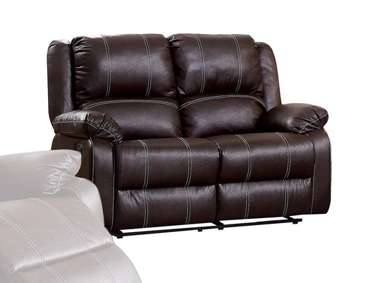 ACME Furniture - Zuriel Motion Loveseat - Brown Synthetic Leather - LV52281 veiw 1