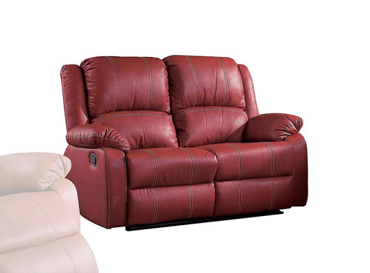 ACME Furniture - Zuriel Motion Loveseat - Red Synthetic Leather - LV52151 veiw 1