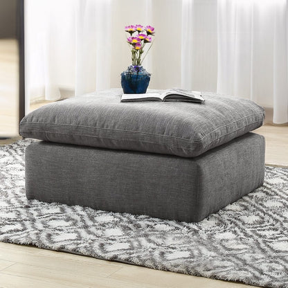 ACME Furniture - Naveen Modular - Ottoman - Gray Linen - LV55142 view 4