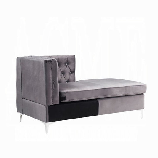 ACME Furniture - Jaszira Modular - Chaise - Gray Velvet - 57373 veiw 1