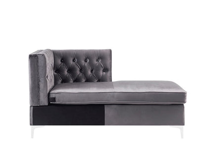 ACME Furniture - Jaszira Modular - Chaise - Gray Velvet - 57373 veiw 4