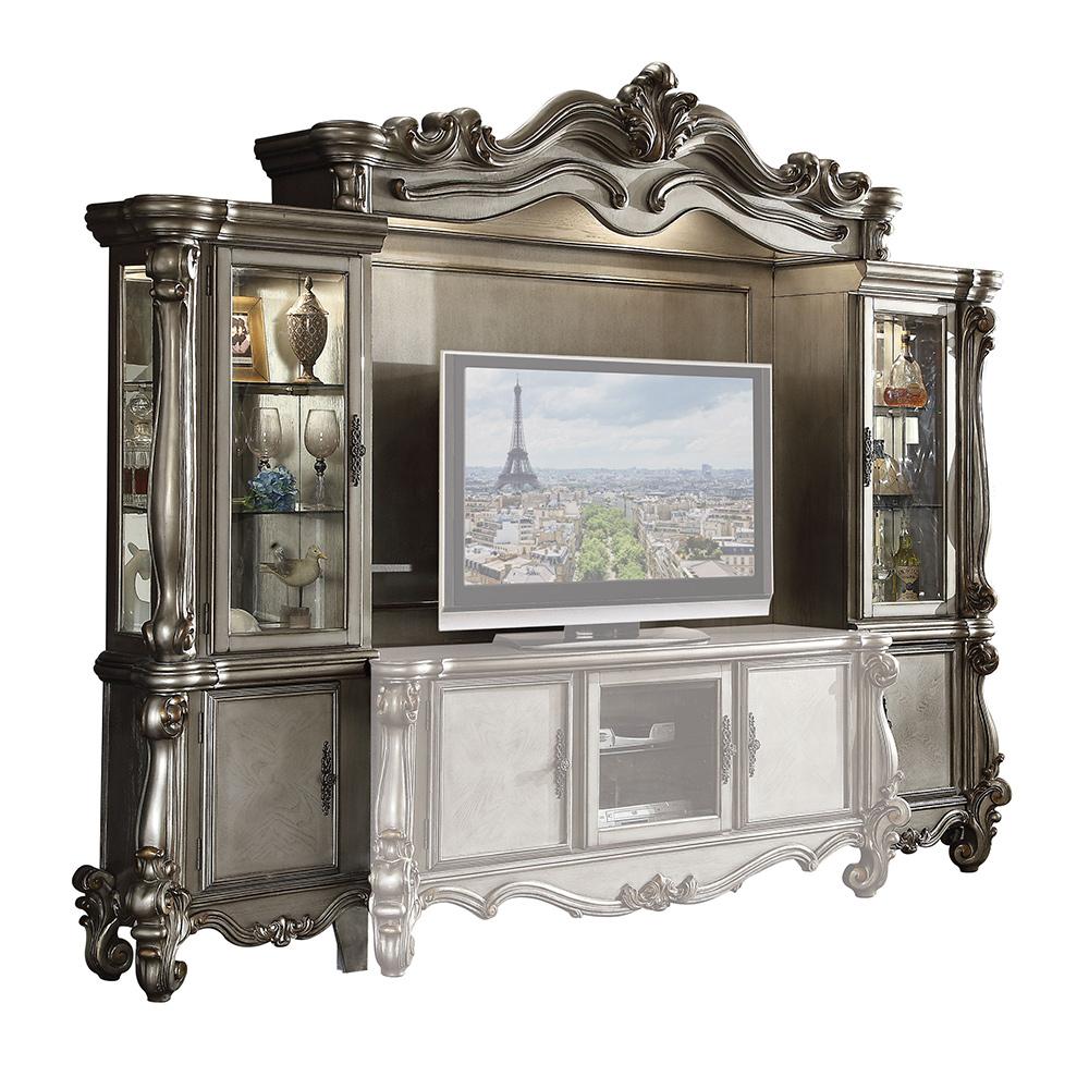 ACME Furniture - Versailles Entertainment Center - Antique Platinum - 91820 veiw 1