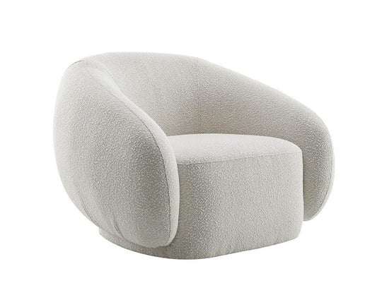 ACME Furniture - Isabel Chair w/Swivel - Beige Boucle - LV02543 veiw 1