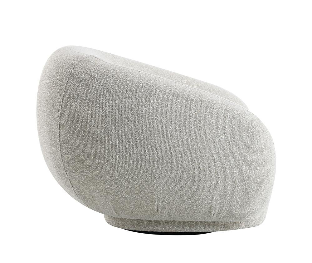 ACME Furniture - Isabel Chair w/Swivel - Beige Boucle - LV02543 veiw 4