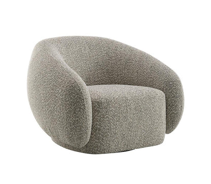 ACME Furniture - Isabel Chair w/Swivel - 2-Tone Brown Boucle - LV02568 veiw 2